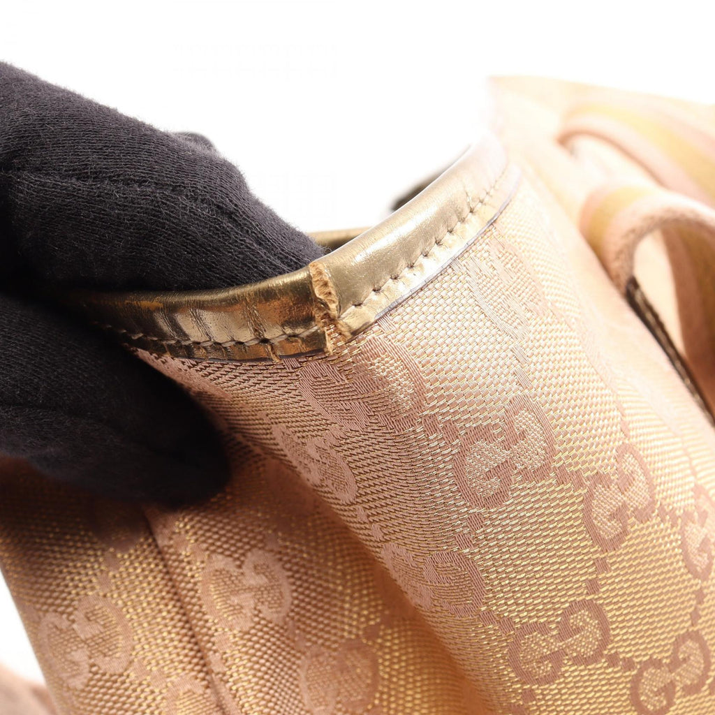 Gucci Webbing Line · Canvas Leather Tote
