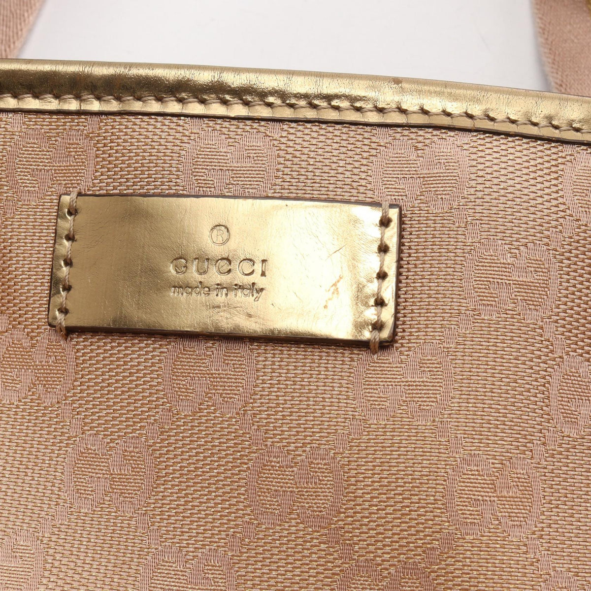 Gucci Webbing Line · Canvas Leather Tote