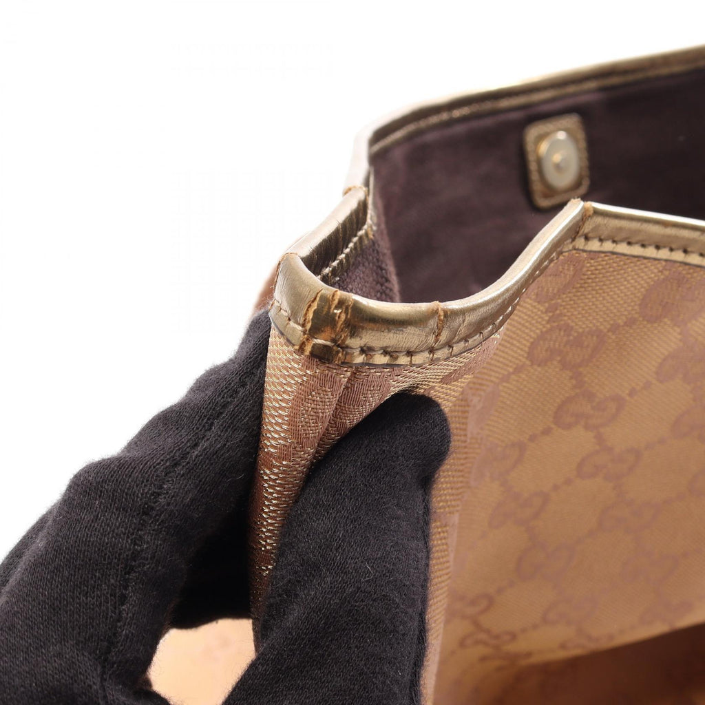 Gucci Webbing Line · Canvas Leather Tote