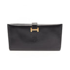 Hermès Bearn Classic · Box Calf · Gold Hardware