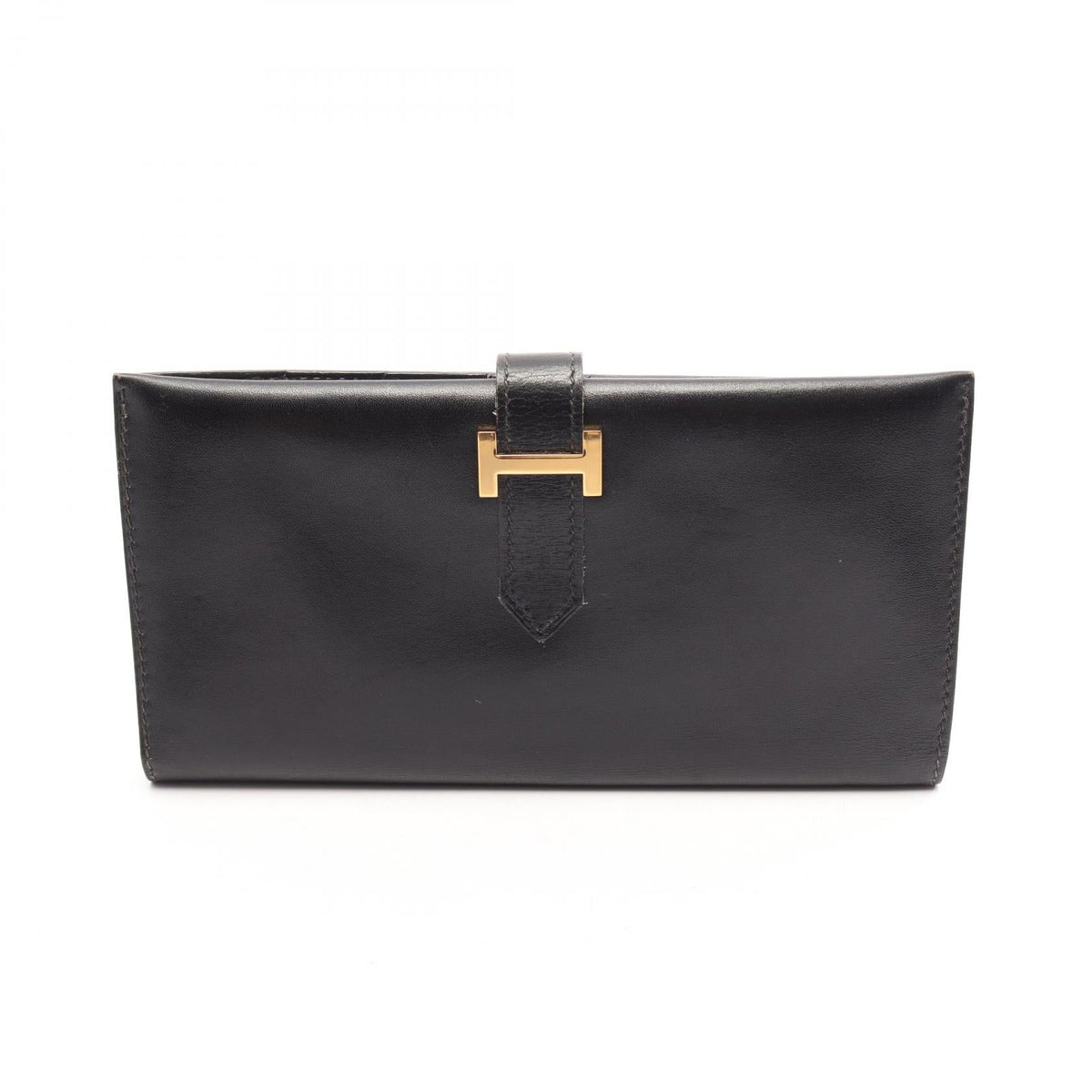 Hermès Bearn Classic · Box Calf · Gold Hardware