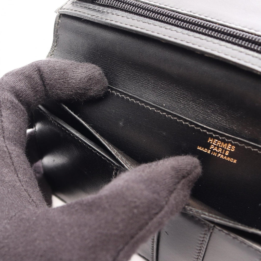 Hermès Bearn Classic · Box Calf · Gold Hardware