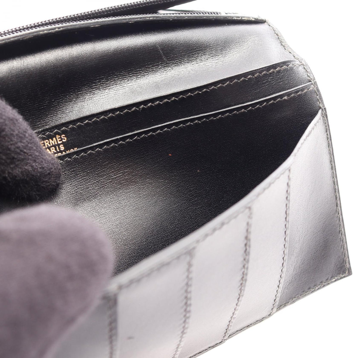 Hermès Bearn Classic · Box Calf · Gold Hardware