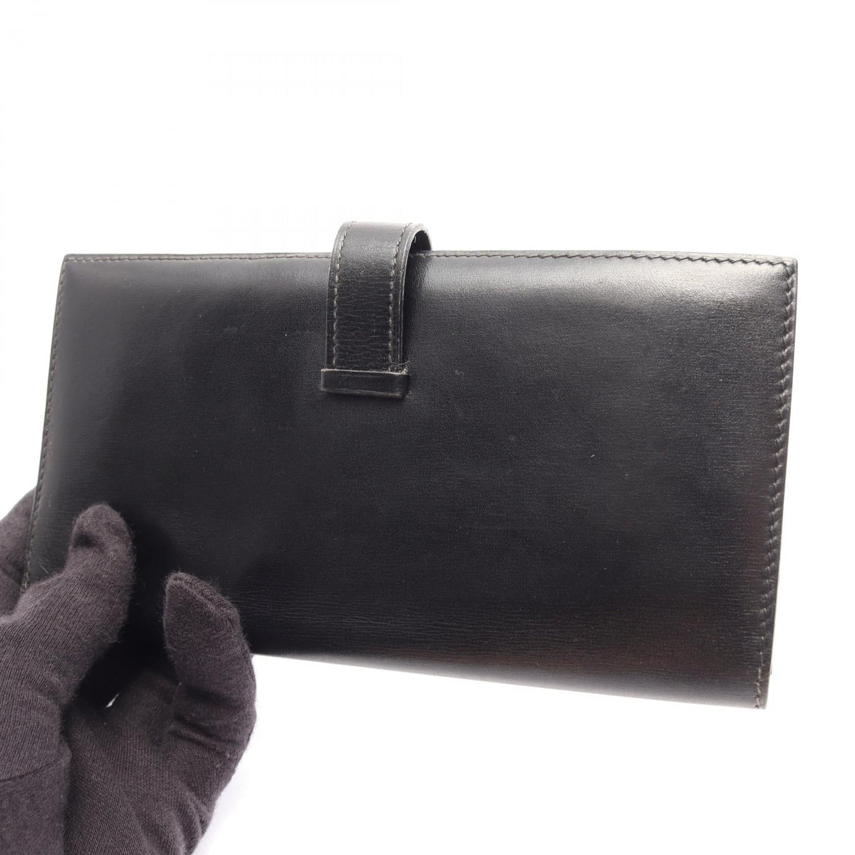 Hermès Bearn Classic · Box Calf · Gold Hardware