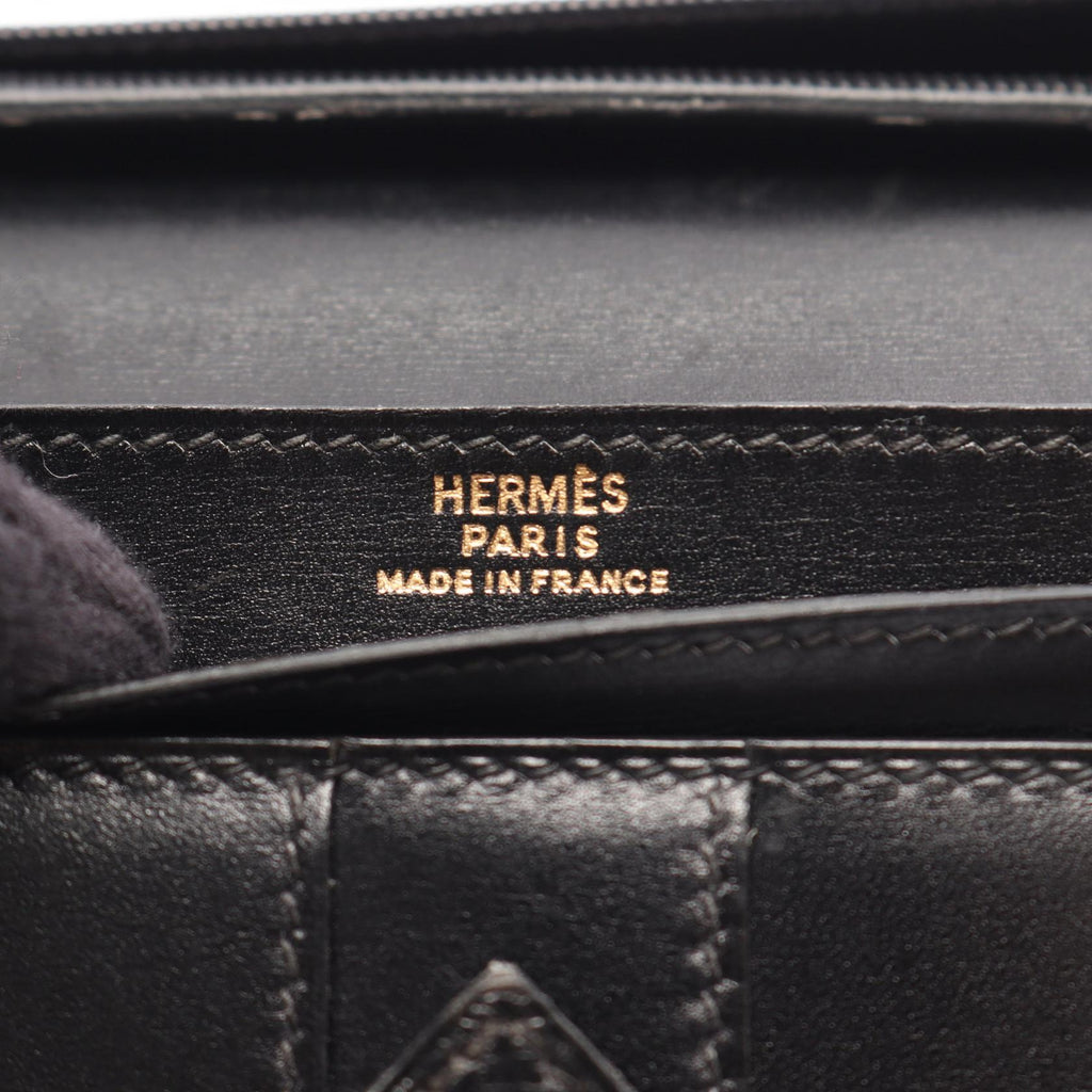 Hermès Bearn Classic · Box Calf · Gold Hardware