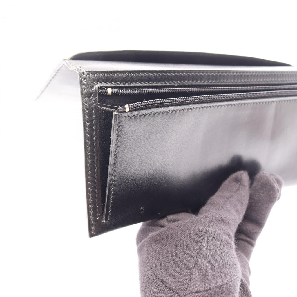 Hermès Bearn Classic · Box Calf · Gold Hardware
