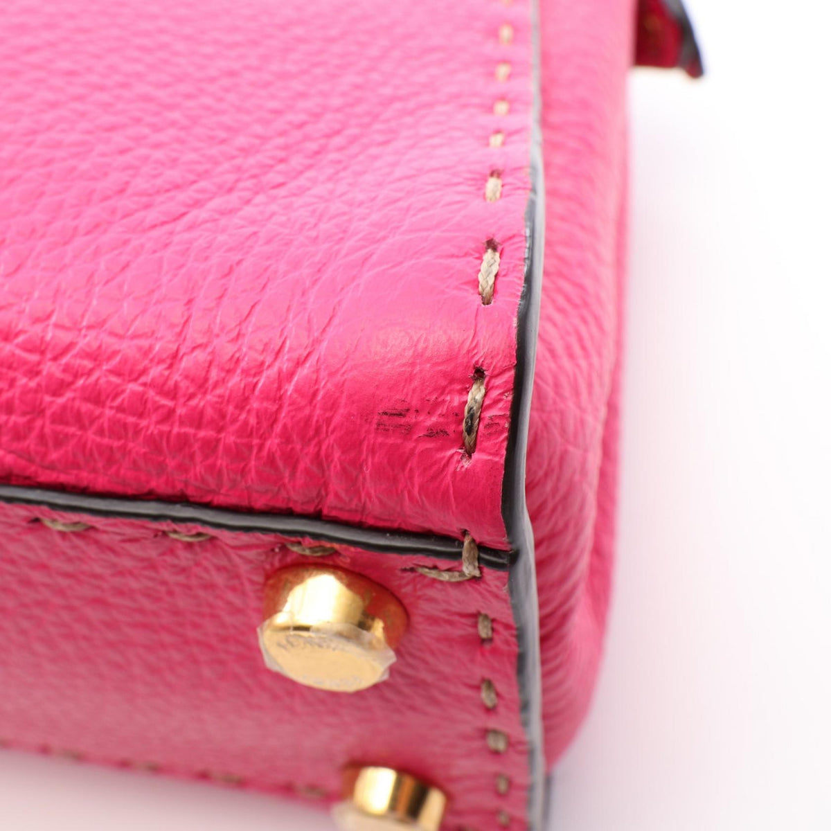 Fendi Mini Peekaboo · Blush Leather