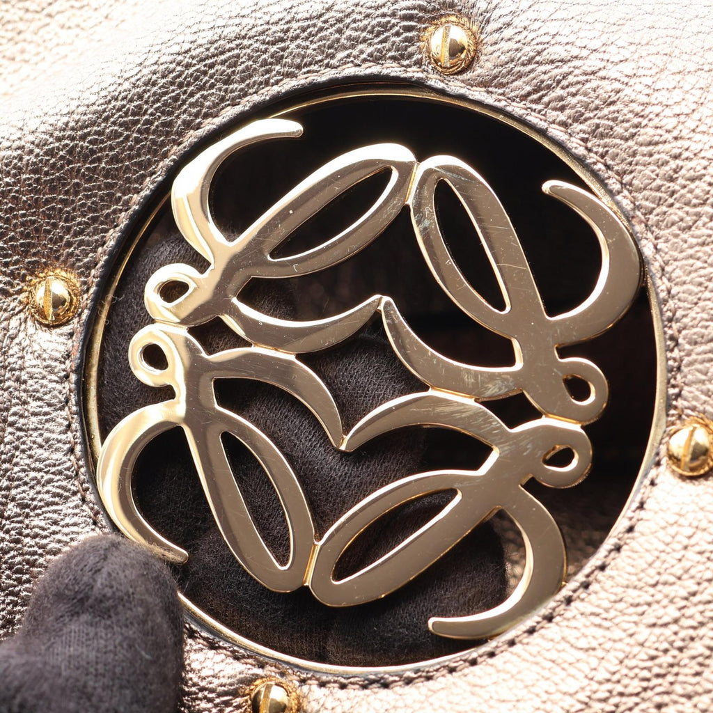 Loewe Anagram Maia · Metallic Leather
