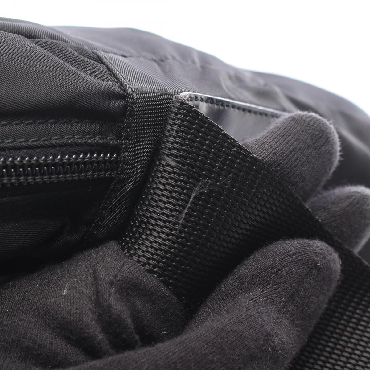 Prada Triangle Logo · Nylon Shoulder Bag