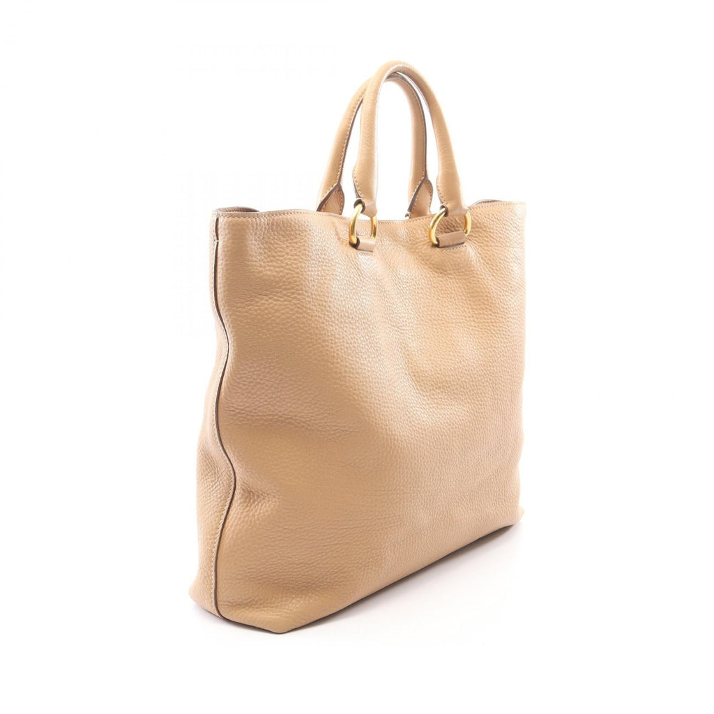 Prada Logo Tote · Leather