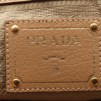 Prada Logo Tote · Leather