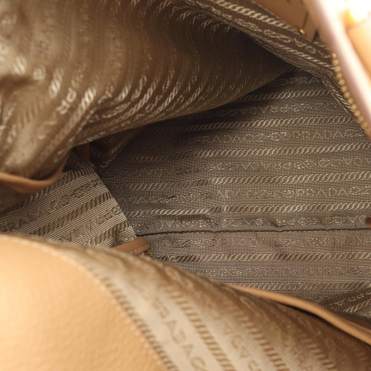 Prada Logo Tote · Leather