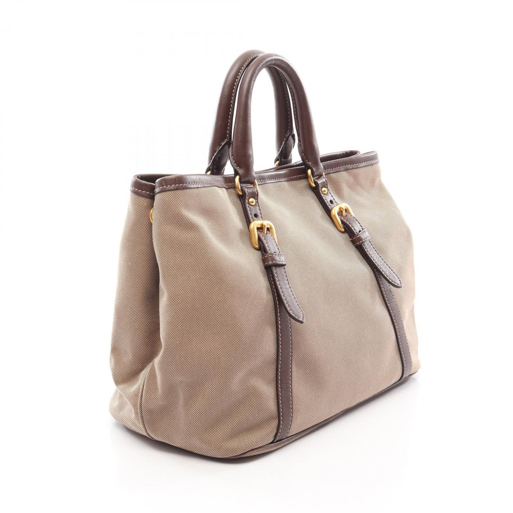Prada Logo Jacquard · Canvas Leather