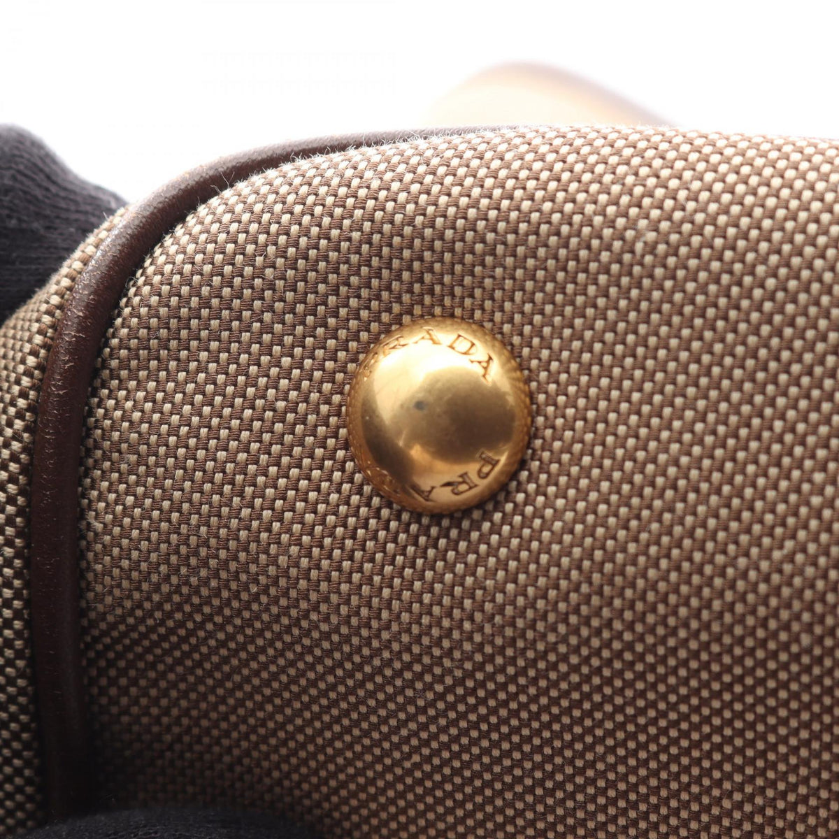 Prada Logo Jacquard · Canvas Leather