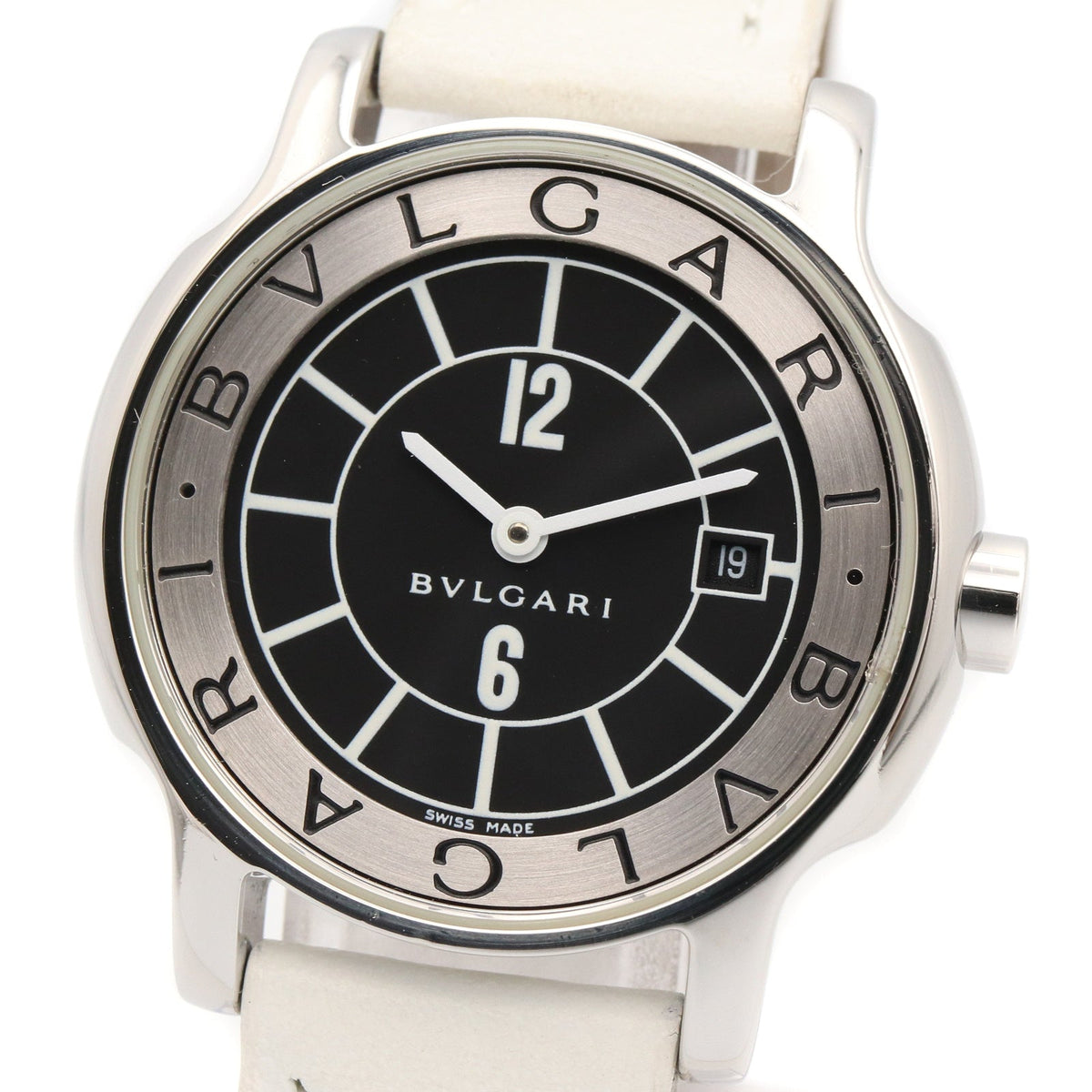 Bvlgari Solotempo · Steel · Leather