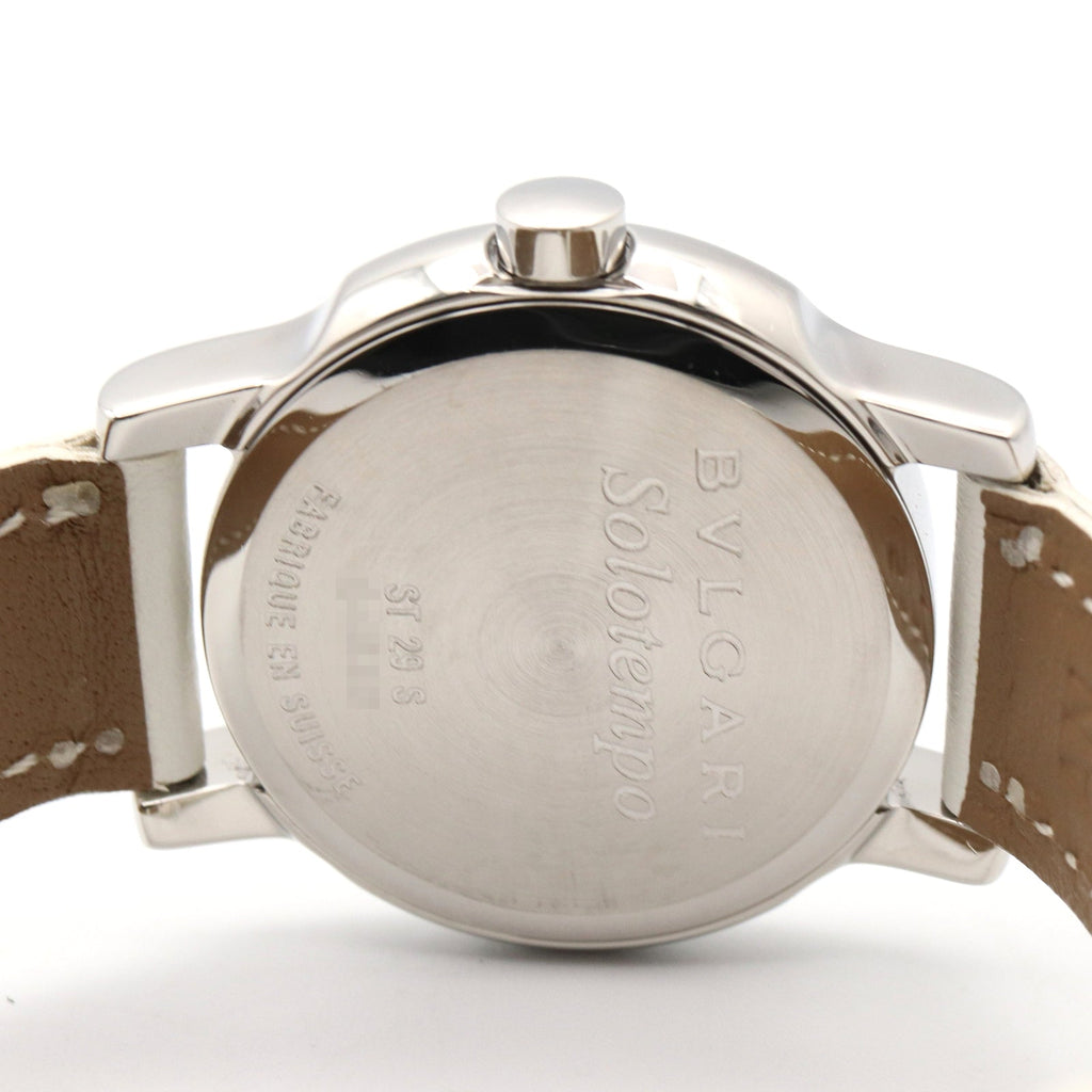 Bvlgari Solotempo · Steel · Leather
