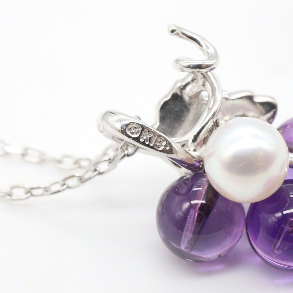 Mikimoto · Grape Motif · Pearl & Amethyst