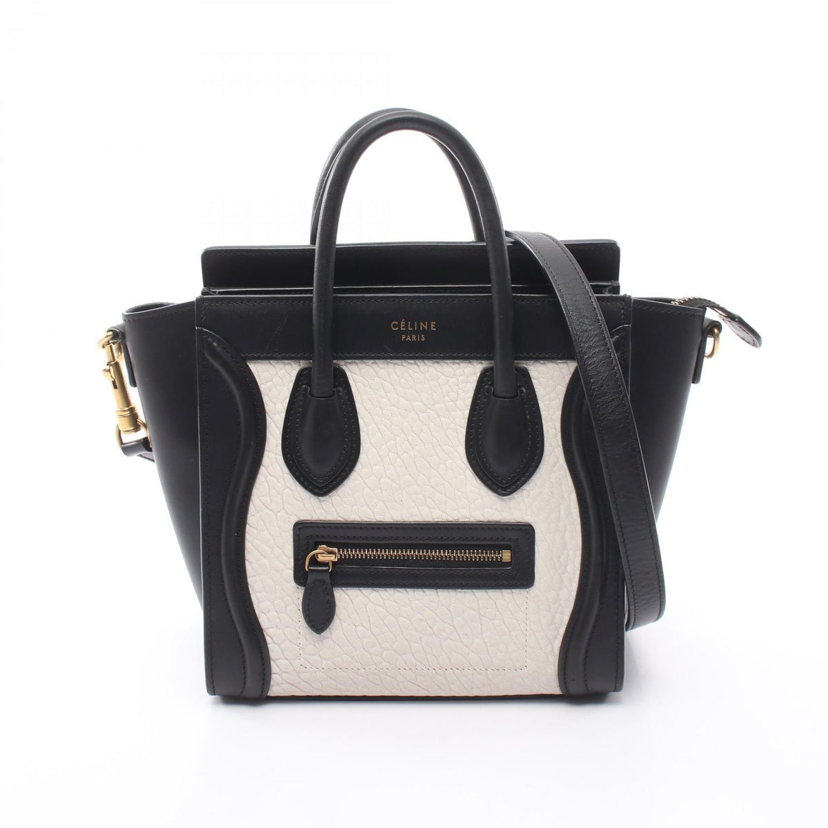 Celine Luggage Nano Shopper · Bicolor