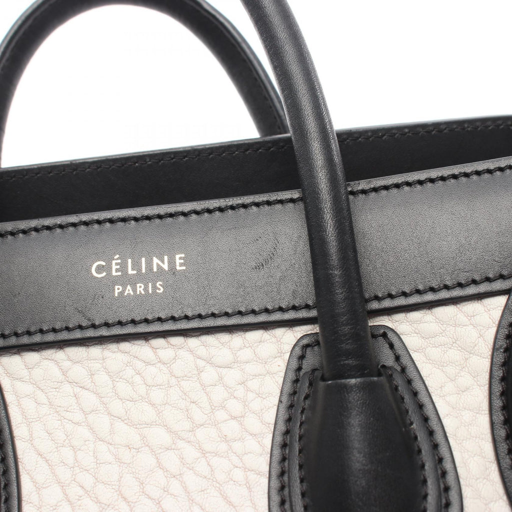 Celine Luggage Nano Shopper · Bicolor