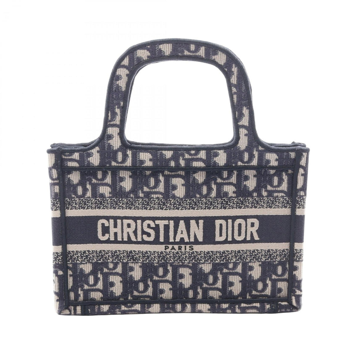 DIOR Book Tote Mini · Embroidered Canvas