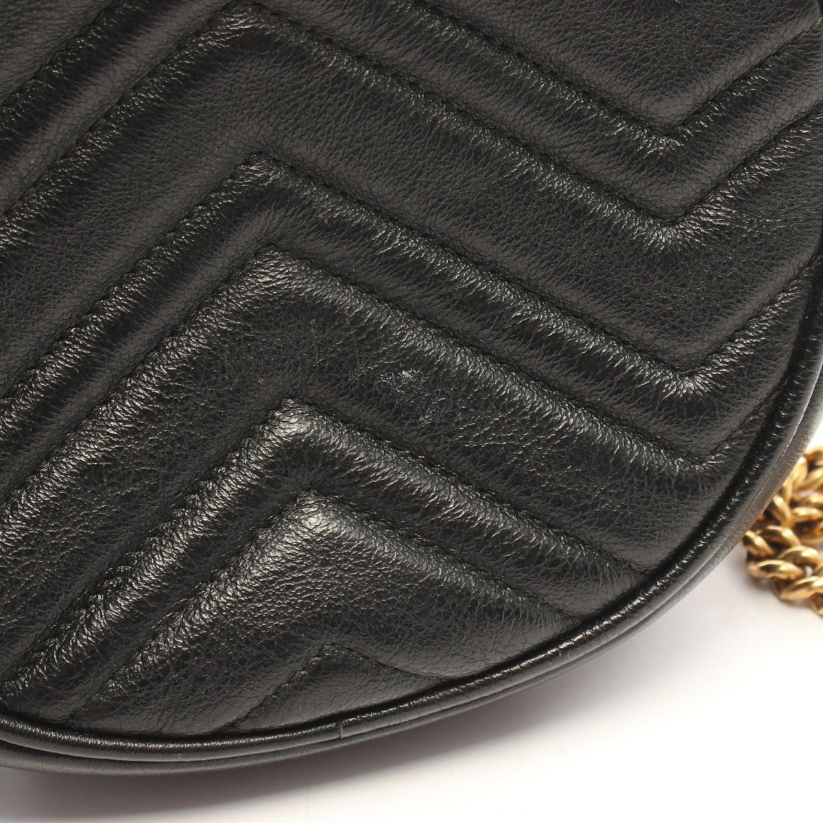 Gucci GG Marmont · Round Mini · Leather