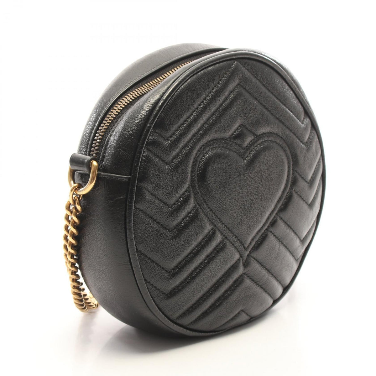 Gucci GG Marmont · Round Mini · Leather