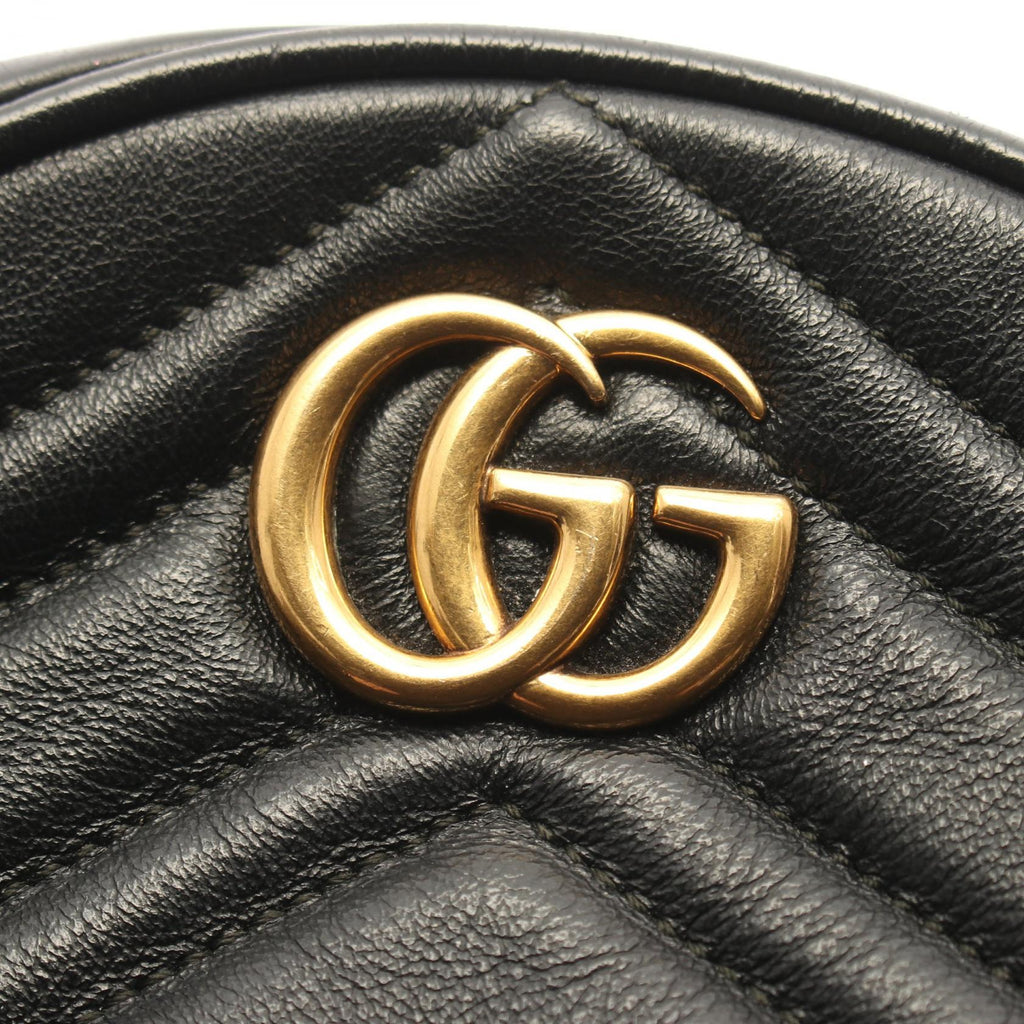 Gucci GG Marmont · Round Mini · Leather