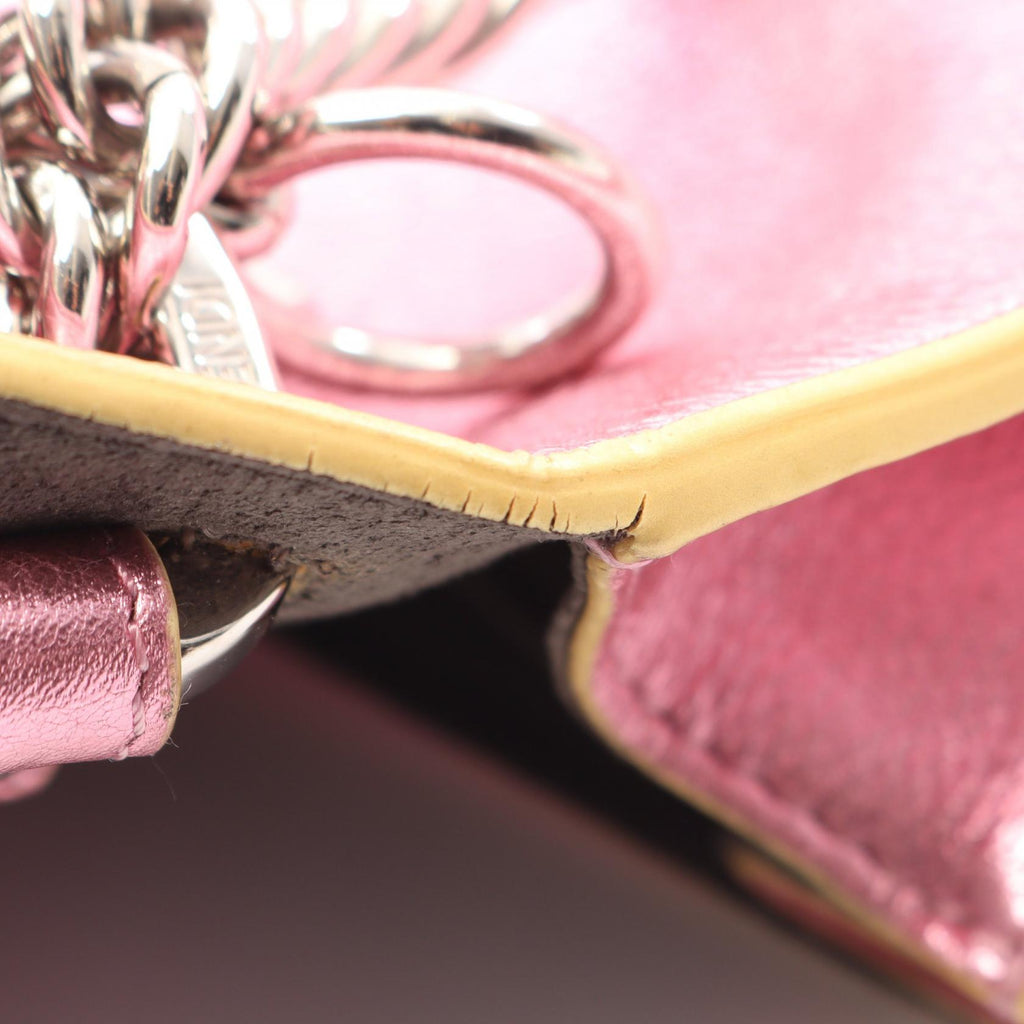 Fendi Mini Kan I · Metallic Chain