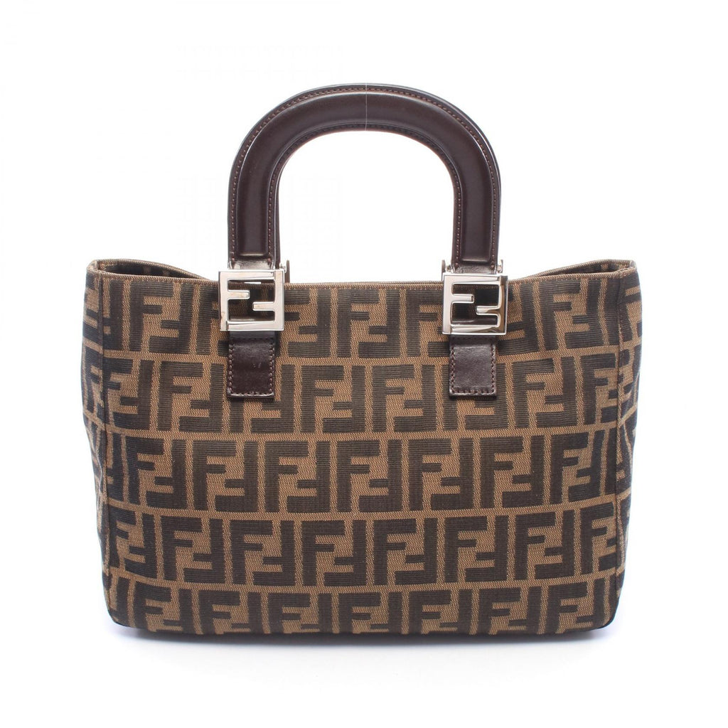 FENDI Zucca · Canvas & Leather Tote