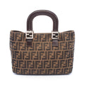 FENDI Zucca · Canvas & Leather Tote