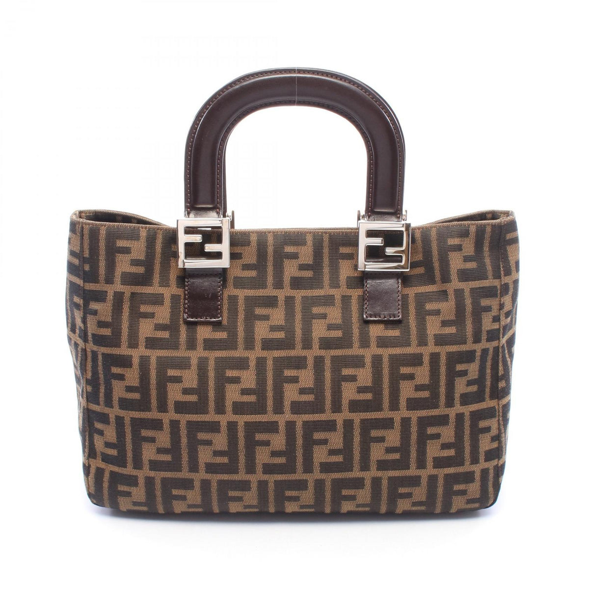 FENDI Zucca · Canvas & Leather Tote