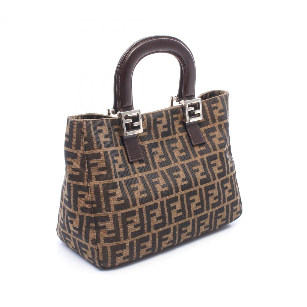 FENDI Zucca · Canvas & Leather Tote