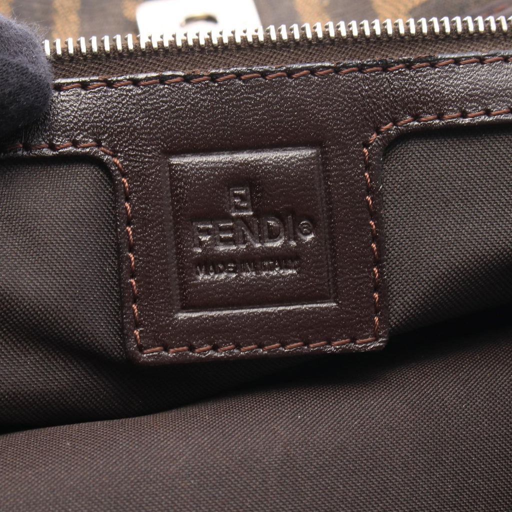 FENDI Zucca · Canvas & Leather Tote