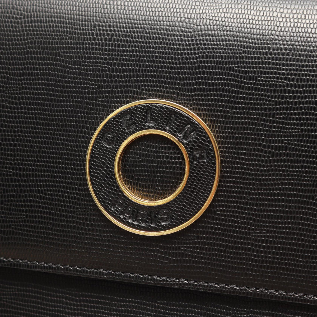 CELINE Circle Logo · Leather Crossbody