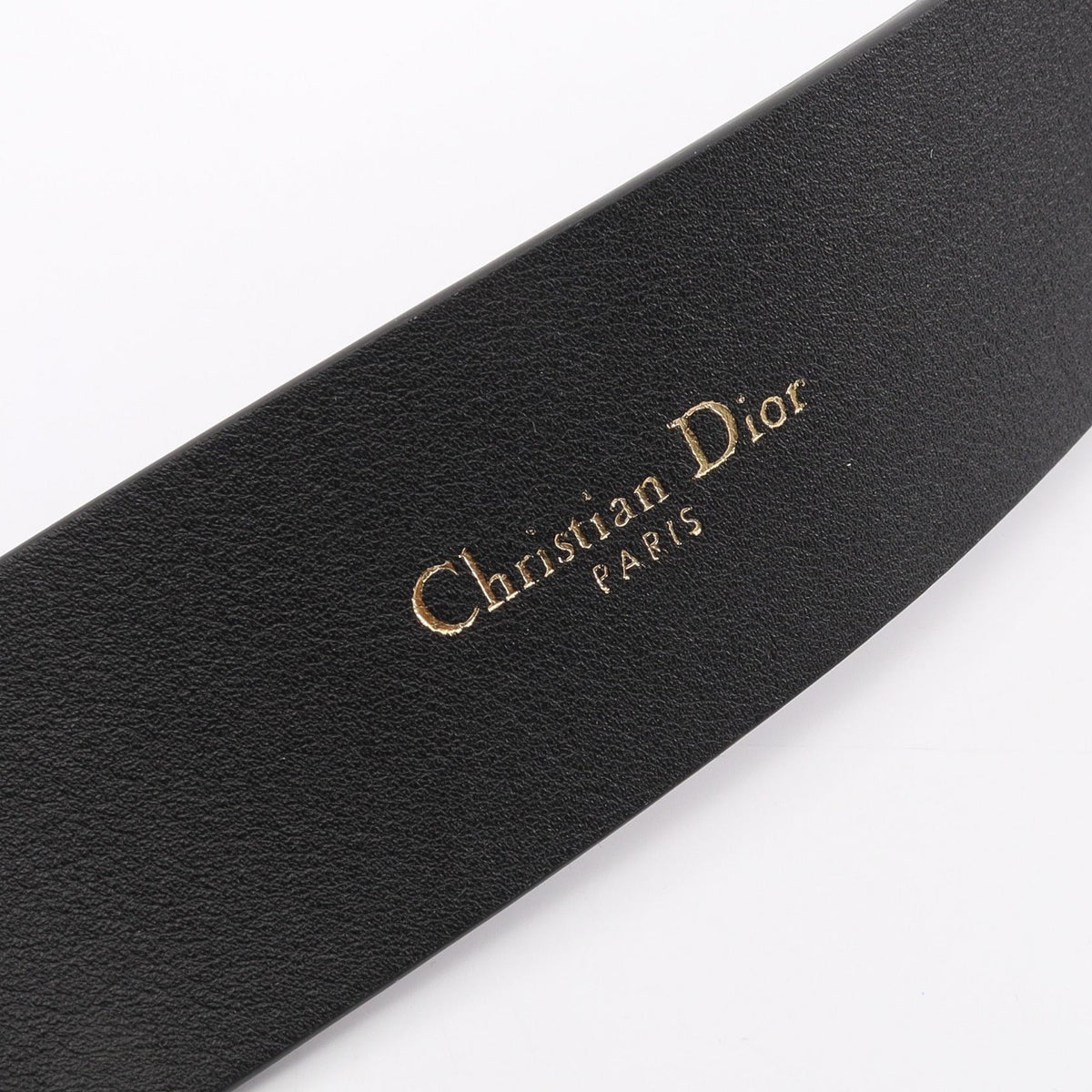 DIOR D-Buckle · Gold Hardware Belt