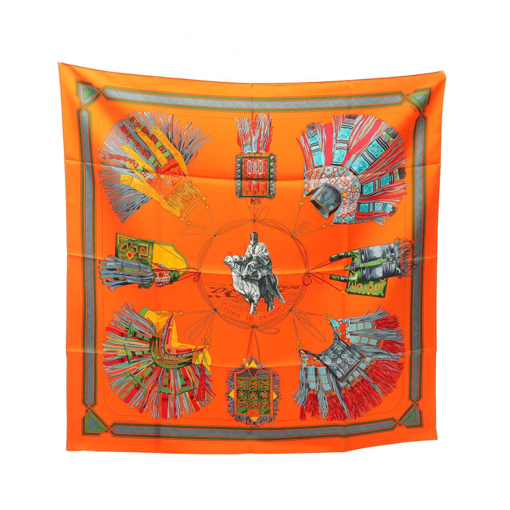 Hermès Cuirs Du Desert · Silk Scarf
