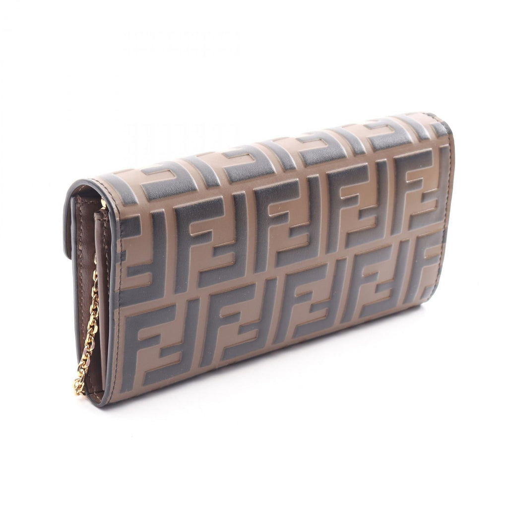 Fendi FF Diamond · Leather Shoulder Bag