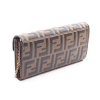 Fendi FF Diamond · Leather Shoulder Bag