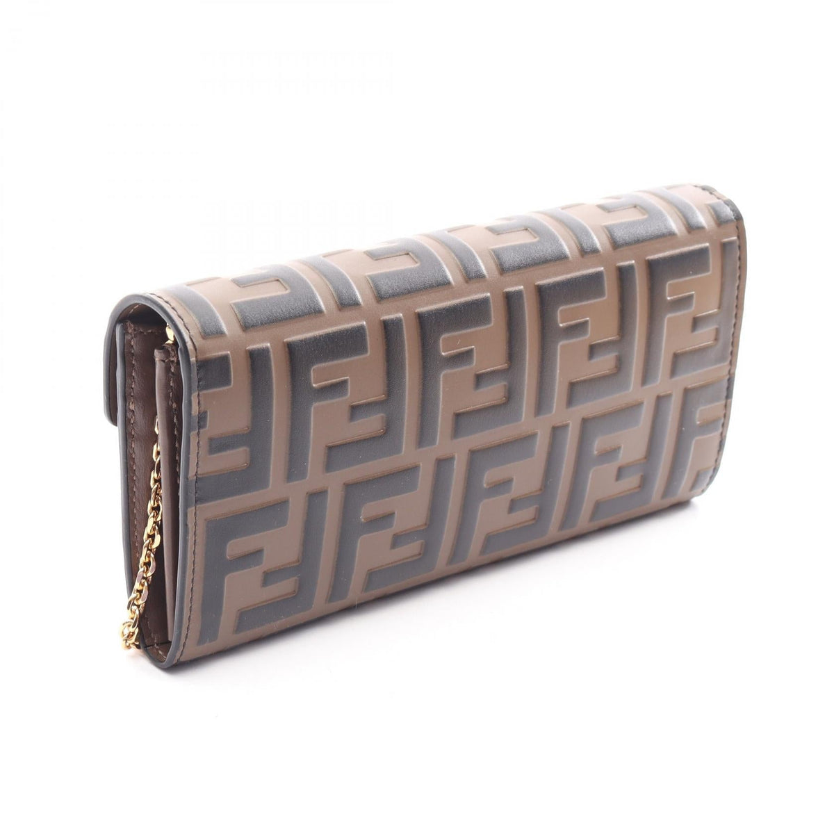 Fendi FF Diamond · Leather Shoulder Bag