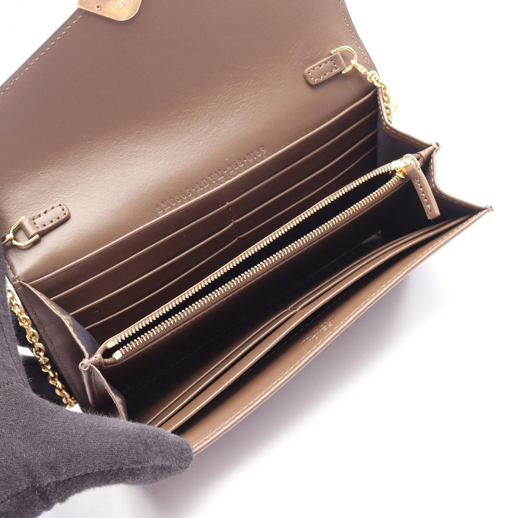 Fendi FF Diamond · Leather Shoulder Bag