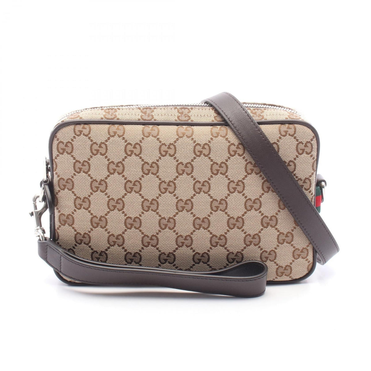 Gucci GG Canvas Crossbody · Leather