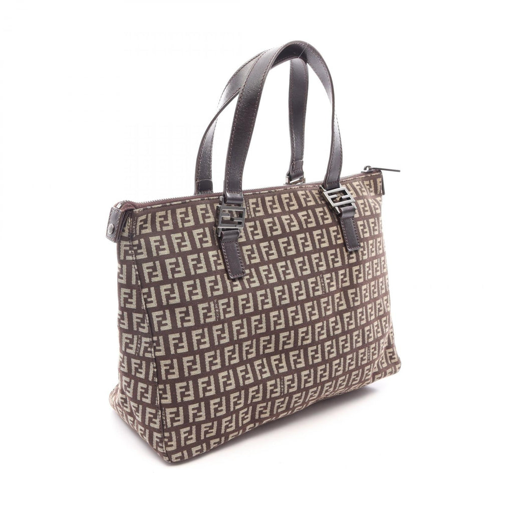 Fendi Zucchino Tote · Canvas & Leather