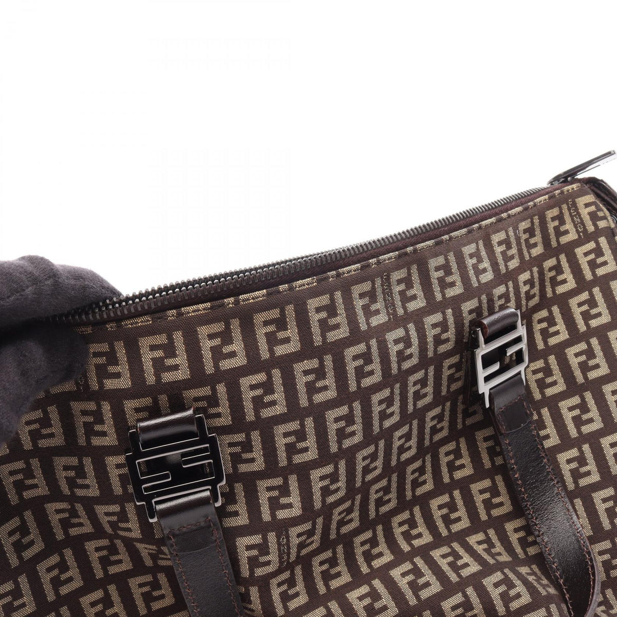 Fendi Zucchino Tote · Canvas & Leather