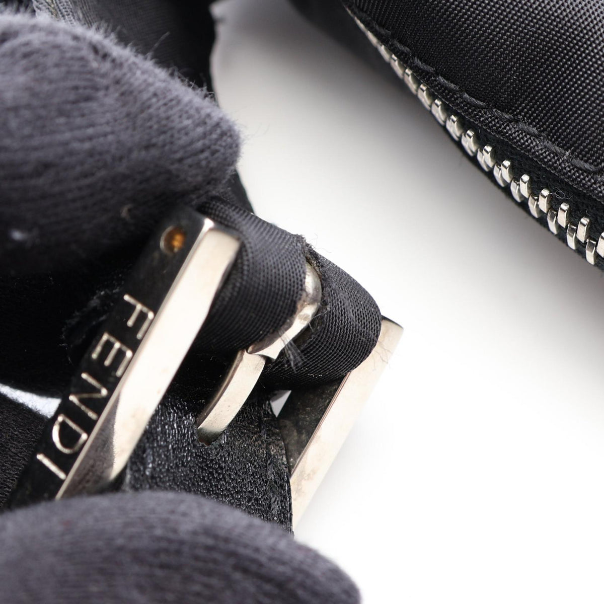 Fendi Zucca · Nylon Shoulder Bag