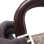 FENDI Zucca · Canvas Leather Tote