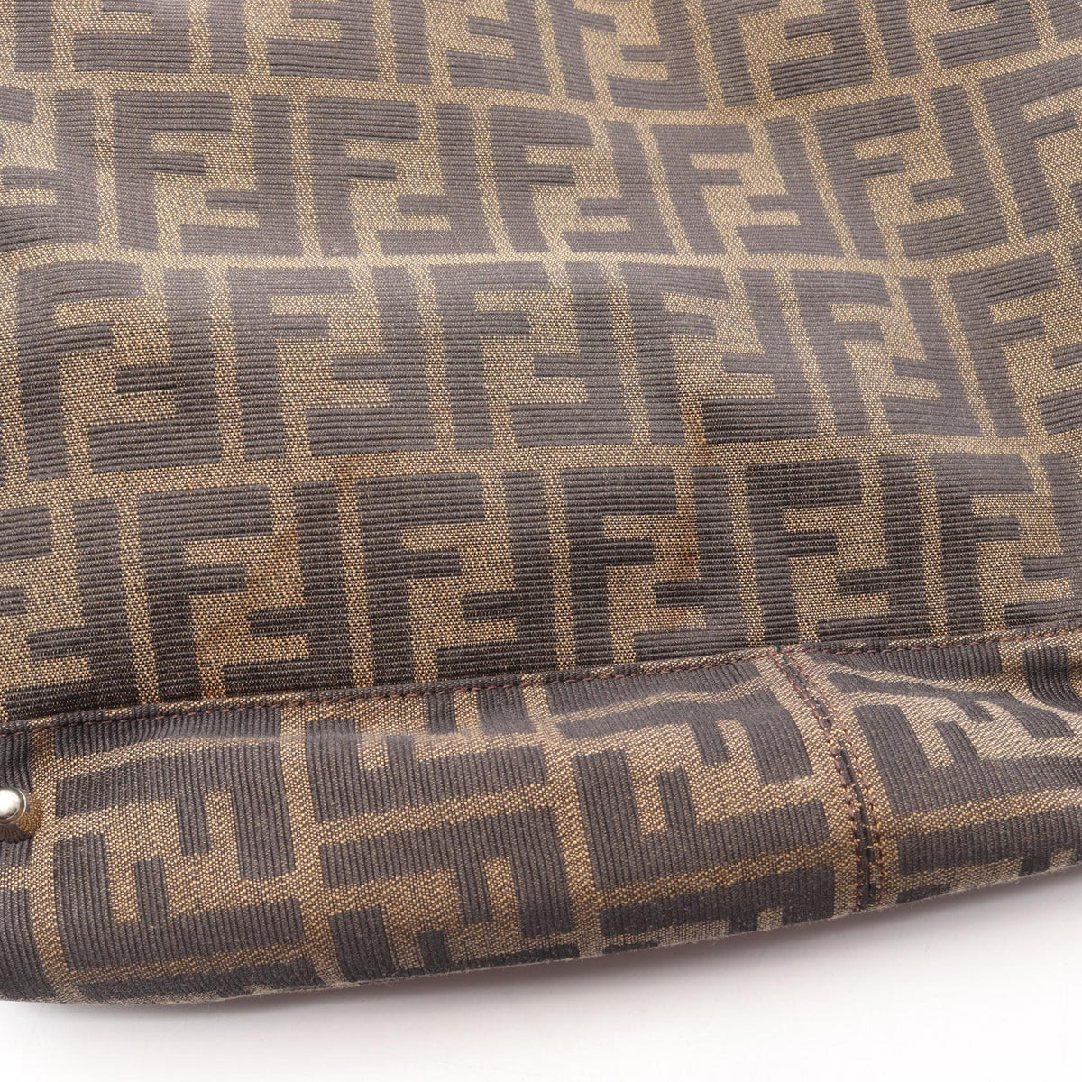 FENDI Zucca · Canvas Leather Tote