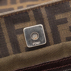 FENDI Zucca · Canvas Leather Tote
