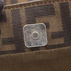 FENDI Zucca · Canvas Leather Tote