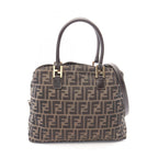 Fendi Zucca · Canvas Leather Crossbody