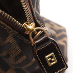 Fendi Zucca · Canvas Leather Crossbody